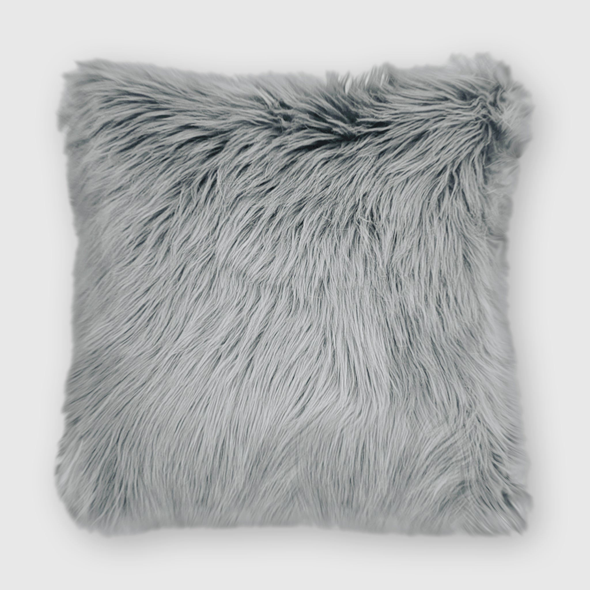 HARRIS FAUX FUR 24 X24 PILLOW QUIET GRAY