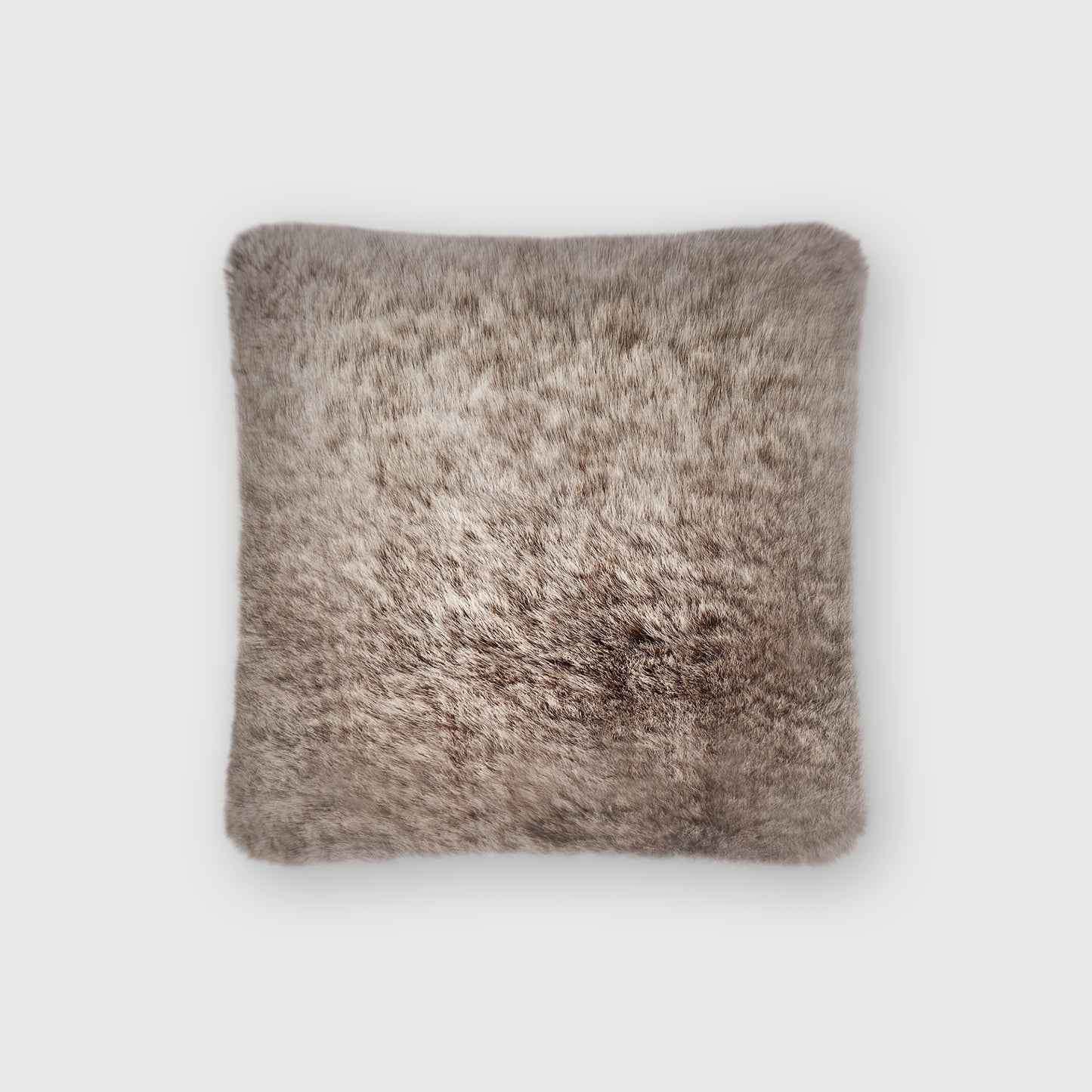 The Mood Rex Faux Fur Pillow, 16x16 in., Cappuccino