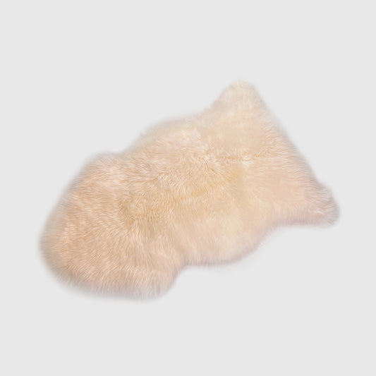 The Mood Charlie Sheepskin Single Pelt Rug, Pearl Blush